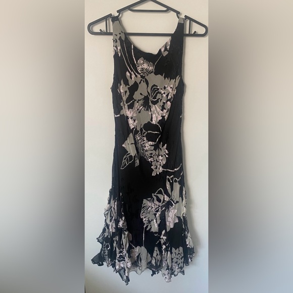 Vintage Silk Floral 90s/Y2K Cocktail Dress!! Alex Evenings Petite - Picture 3 of 16